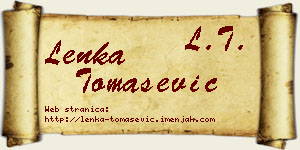 Lenka Tomašević vizit kartica